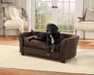 lot 46867 image: Enchanted Home Pet Panache Dog Sofa, Medium, Brown