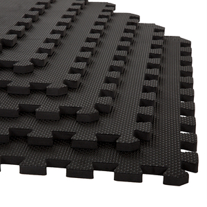 lot 46884 image: Stalwart 6-Pack Interlocking EVA Foam Floor Mats, 24x24x0.50