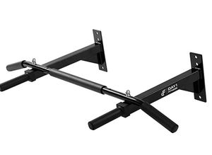 lot 30677 image: Wall Mounted Chin-up Bar By Day 1 Fitness With Padded Foam Grips