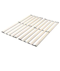 lot 30696 image: Platform Bed Slats Mattress Support Solid Wood Bunkie Board Full