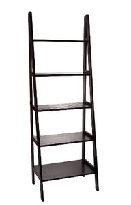lot 30700 image: Casual Home 5-Shelf Ladder Bookcase,72-Inch , Espresso
