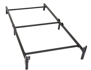 lot 30727 image: port Metal Bed Frame Twin Size - Black Set Tool-Free Easy Assembly - Twin Size