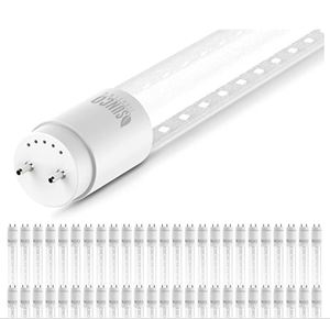 lot 30748 image: Sunco Lighting 50 Pack 4FT T8 LED Tube, 18W40W Fluorescent, Clear Cover, 5000K Daylight, Single Ended Power, Ballast Bypass, Commercial Grade - UL Listed, DLC