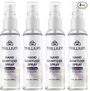 lot 30799 image: Trillium Hand Sanitizer Spray- Non Sterile Solution- 4 (4 FL OZ) BOTTLES