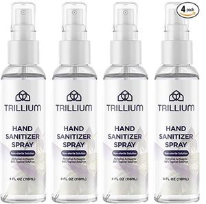 lot 30800 image: Trillium Hand Sanitizer Spray- Non Sterile Solution- 4 (4 FL OZ) BOTTLES