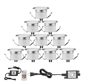 lot 30824 image: 9 LED DECK LIGHTS FOR ALEXA, GOOGLE HOME