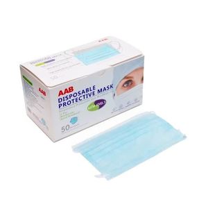 lot 46767 image: AAB DISPOSABLE PROTECTIVE MASK 50pk