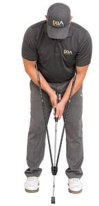 lot 46928 image: IXIA Sports - True Pendulum Motion (TPM) - Golf Putting Training Aid - Universal Tool for Adults, Kids, Juniors, Men, Women, Gift, Putter, Golf Channel School of Golf, Attaches to Any Putter Shaft