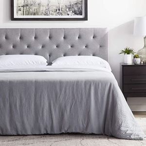 lot 46949 image: QUEEN MID RISE UPHOLSTERED HEADBOARD