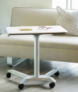 lot 46954 image: Seville Classics AIRLIFT Pneumatic Sit-Stand Mobile Desk Cart