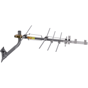 lot 9145 image: RCA Suburban Mini Yagi Digital Outdoor Antenna with Mast