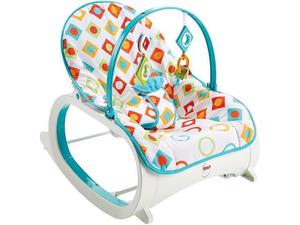 lot 9153 image: Fisher-Price Infant-to-Toddler Rocker Geo Diamonds