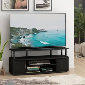 lot 9171 image: Furinno JAYA Large Entertainment Center Hold up to 50-IN TV, 15113BKW