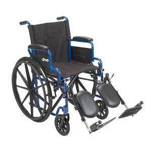 lot 9225 image: TransportWheelchairWheelchairs K1 Product Description BlueStreak18DL FlipBackArms,Elev,1cs