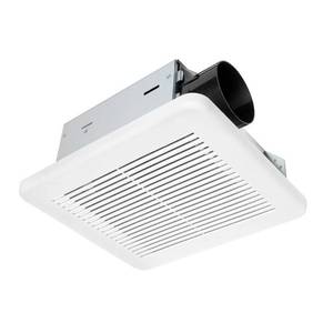 lot 47198 image: Hampton Bay 50 CFM WallCeiling Mount Roomside Installation Bathroom Exhaust Fan, ENERGY STAR, White