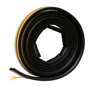 lot 47252 image: Lot of 3 Frost King� Black EPDM D-Profile Self-Stick Weatherseal 2 ct Pack