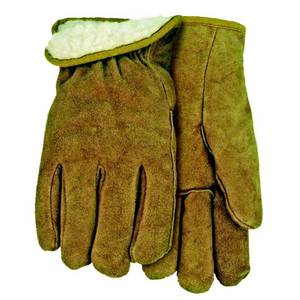 lot 47268 image: Midwest Gloves & Gear Lined Split Cowhide, Adult Unisex, Tan