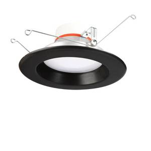 lot 49895 image: Commercial Electric 5 in. and 6 in. Selectable Integrated LED Recessed Interchangeable Trim