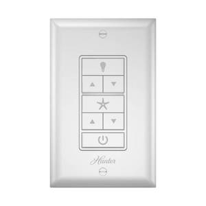 lot 49914 image: Hunter Universal Damp Rated Ceiling Fan Wall Remote Control White