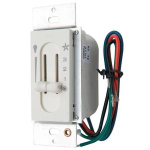 lot 49915 image: Hunter 27182 White Sliding Wall Control For Fan And Lights(Damaged)