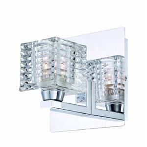 lot 49935 image: Hampton Bay Wall Mounted Lighting & Sconces Olivet 1-Light Chrome Wall Sconce 25722-HBU