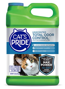 lot 9157 image: Cats Pride Total Odor Control, Unscented Multi-Cat Clumping Litter, Odor Locking and 99% Dust Free, 15 lbs.