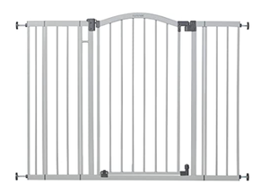lot 9200 image: Summer Extra Tall & Wide Safety Baby  Pet Gate, Cool Gray 38 Tall, 53 Wide