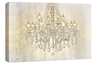 lot 47201 image: CANVAS CHANDELIER WALL DECOR