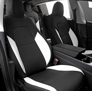 lot 9334 image: MODEL 3 CAR SEAT COVER BLACKWHITE