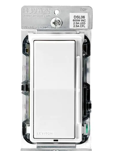 lot 47299 image: LEVITON ROCKER DIMMER WITH SLIDE BAR