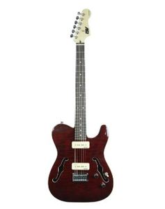 lot 9310 image: ivy 6 String IYV ITF-400 TRD PRS Solid-Body Electric Guitar, Trans Red