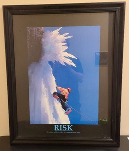 lot 21036 image: glass framed art 26 x 32