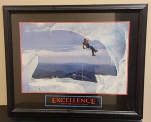 lot 21038 image: glass framed art 24 x 32