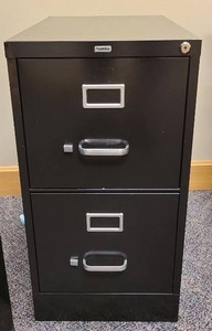 lot 21046 image: 2 drawer filling cabinet