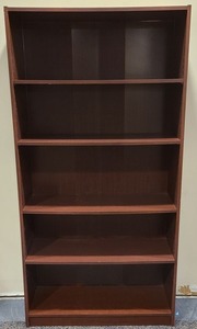 lot 21025 image: 6ft bookcase with 4 shelves