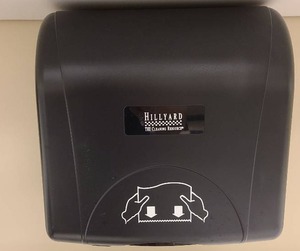 lot 21074 image: (lot of 2) Hillyard soap dispenser(1) and Hillyard hand towel dispenser(1)