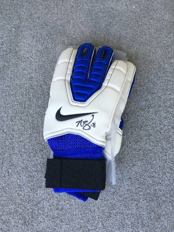 lot 150 image: Nicole Barnhart Goalkeeper Gloves (signed) 2x NWSL Champion and 2X Olympic Gold Medal Winner