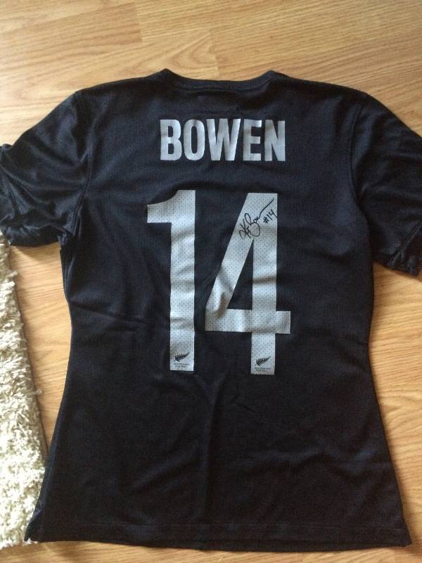 lot 50 image: Katie Bowen New Zealand National Team Jersey (signed) Youngest Player to Represent New Zealand National team