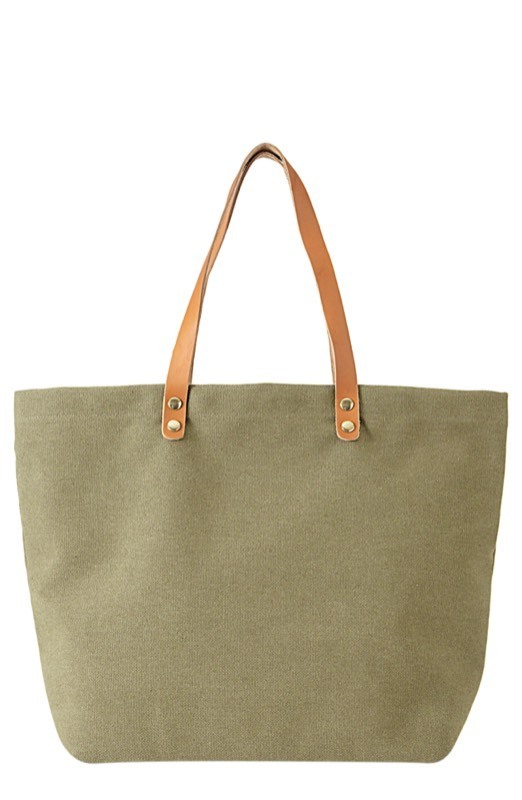 lot 2348 image: Cathys Concepts  Personalized Washed Canvas Tote - Retail $61.49