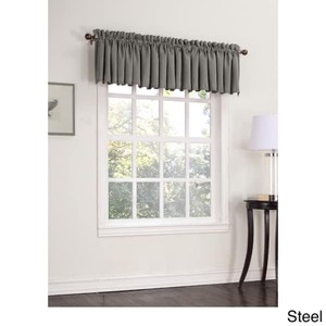lot 308 image: Porch &amp Den - Inez Window Valance - Retail 20.49