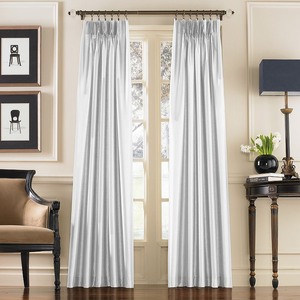 lot 311 image: Marquee Faux Silk Pinch Pleat Curtain Panel - Retail $44.77