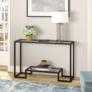 lot 315 image: Silver Orchid - Spira Geometric Console Table -  Retail$171.99