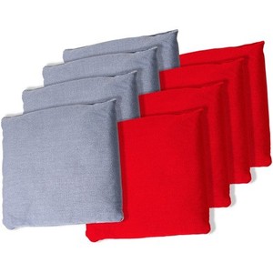 lot 361 image: Go Sport - Tournament Cornhole Bags  - Gray and Red - Retail $25.49