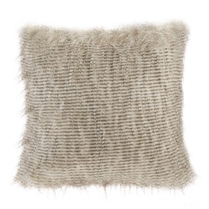 lot 362 image: Madison Park - Edina 20 Square Faux-Fur Decorative Pillow - Retail $30.99