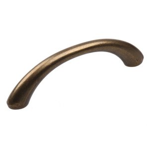 lot 363 image: GlideRite 2-34 in. - Center Loop Cabinet Hardware Handle Pull, Antique Brass (Set of 8) - Retail $18.50