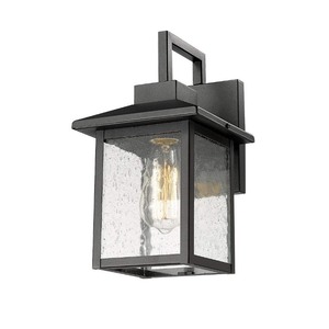 lot 332 image: Kwan Outdoor 1-Light Armed Sconce - Retail $49.72