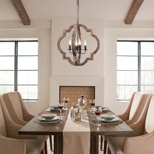 lot 379 image: Modern Rustic Four Lights Orb Geometric - Retail $134.49