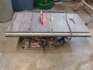 lot 242 image: Craftsman 10in Table Saw