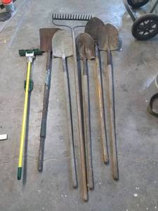 lot 243 image: Assorted Shovels and More