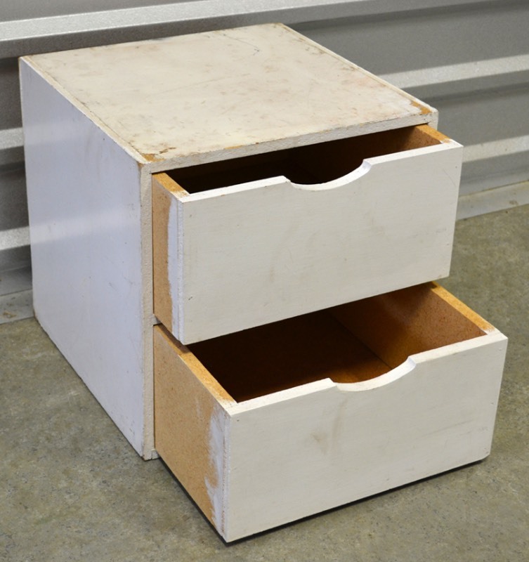 Wooden Cube with Drawers Leftovers KC Online Auction 12 EquipBid